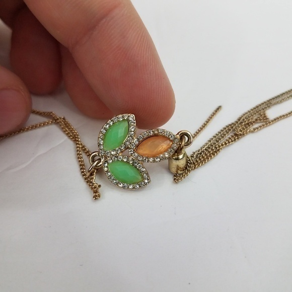 LC Lauren Conrad Necklace Chain Long Tassel Gold T - Picture 3 of 7